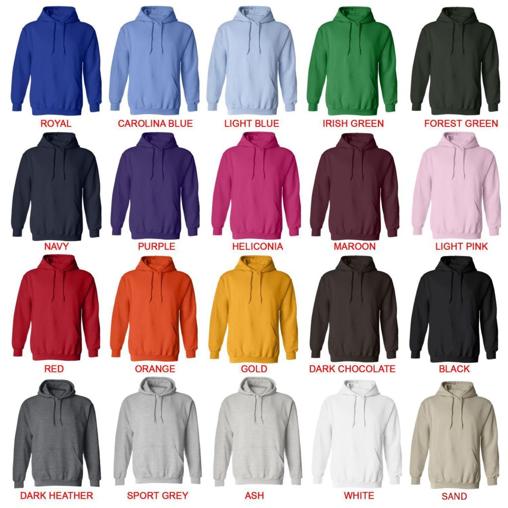 hoodie color chart - Kane Brown Shop