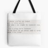 Kane Brown "Heaven" Lyric, Quote Tote Bag Official Kane Brown Merch