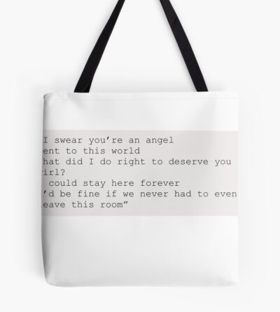 Kane Brown "Heaven" Lyric, Quote Tote Bag Official Kane Brown Merch