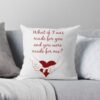 Quote Kane Brown What Ifs What If I Was Made For You And You Were Made For Me - Red| Perfect Gift|Kane Brown Gift Throw Pillow Official Kane Brown Merch